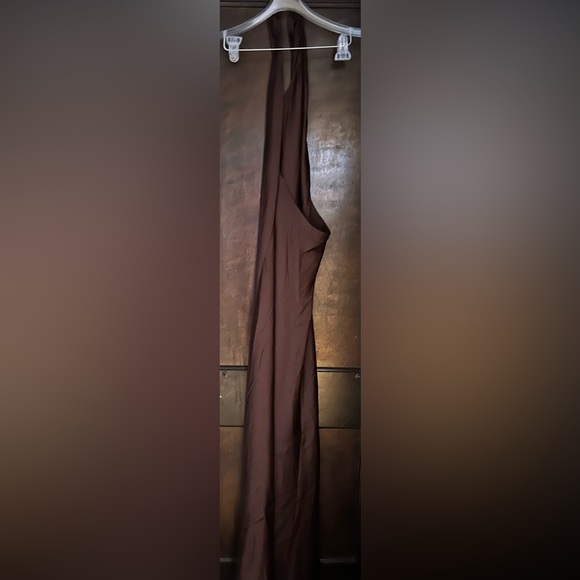 Show Me Your MuMu Chocolate jasmine Halter Maxi Dress - Picture 3 of 4